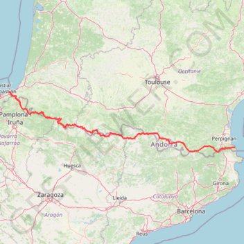 Haute route pyrénéenne (HRP) GPS track, route, trail