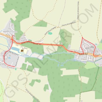 Circuit découverte des villages de Fosses et Bellefontaine GPS track, route, trail