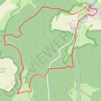La Tufière d'Amorey - Auberive GPS track, route, trail