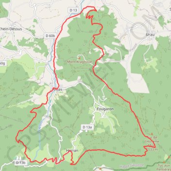 Arbas GPS track, route, trail