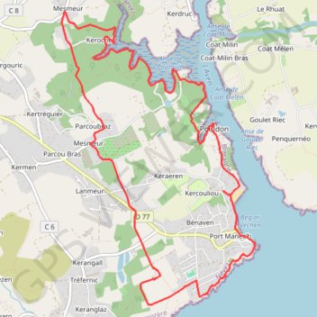 Balade-de-Port-Manec-h.gpx (1) GPS track, route, trail