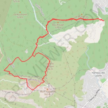 Le Coudon GPS track, route, trail