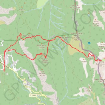 VIEUX CASTILLON GRAND MONT GPS track, route, trail
