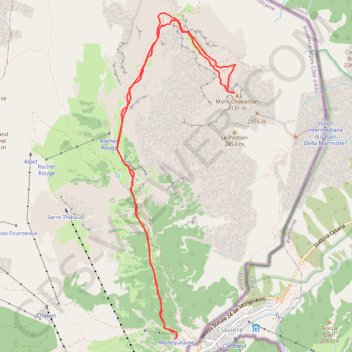 Monte Chaberton GPS track, route, trail