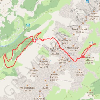 La gouilles des fours GPS track, route, trail