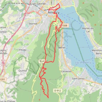 Maxi Race Bénévent - Annecy-le-Vieux GPS track, route, trail
