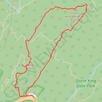 Storm King Mountain GPS track, route, trail