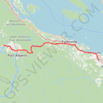 Sproat Lake - Nanaimo GPS track, route, trail