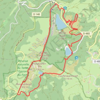 Tour des Lacs V1-13871315 GPS track, route, trail