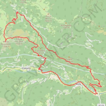 Monte Ricordone (val Varita) GPS track, route, trail
