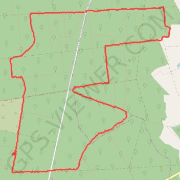 Chêne Brûlé GPS track, route, trail