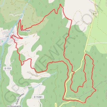 Randonnée du col du vent (34) GPS track, route, trail