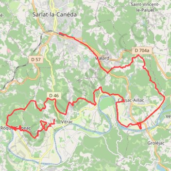 J7 Vitrac - Sarlat GPS track, route, trail