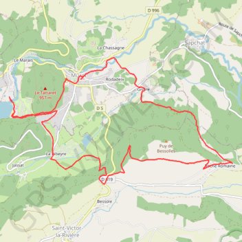 Lac Chambon-Murol GPS track, route, trail
