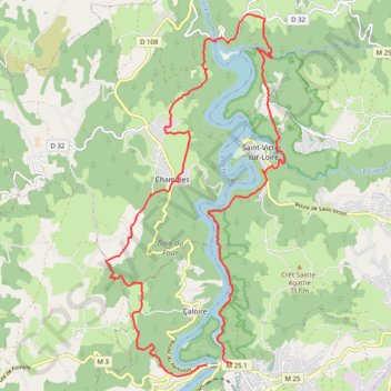 Tour de Grangent GPS track, route, trail