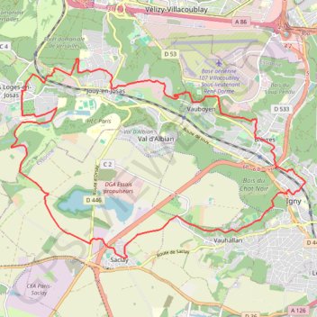 BIEVRES GPS track, route, trail