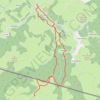 Aztakarri Lepoa depuis Urepel GPS track, route, trail