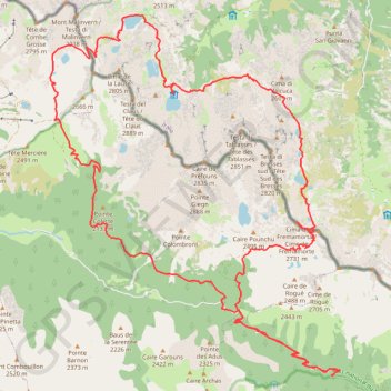 Lacs de Frémamorte GPS track, route, trail