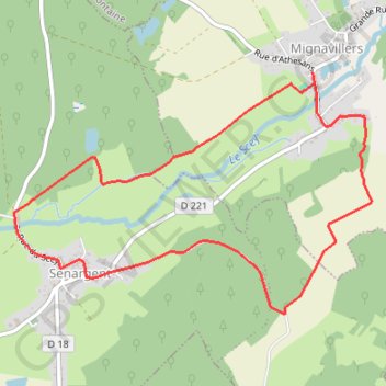 La Seigneurie de Granges - Mignavillers GPS track, route, trail