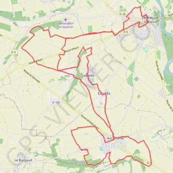 De Verdun-sur-Garonne à Aucamville GPS track, route, trail