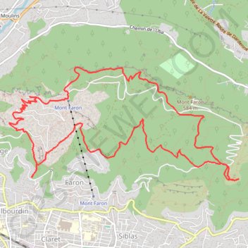 Mont Faron - TOULON - 83 GPS track, route, trail