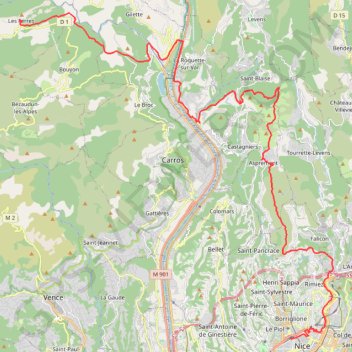 Les ferres-nice GPS track, route, trail