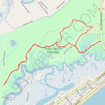 Edisto Beach State Park Loop GPS track, route, trail