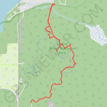 Grand Beach Provincial Park GPS track, route, trail