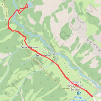 Lac Vert (Vallée Étroite) GPS track, route, trail