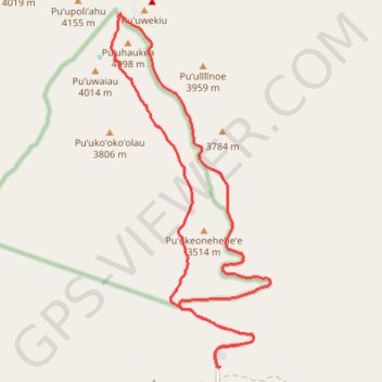 Mauna Kea (Hawaii) GPS track, route, trail
