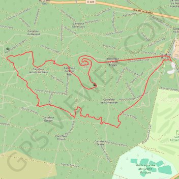 Forêt de Fontainebleau - Mont Aigu GPS track, route, trail
