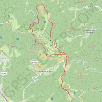 Tour du Grand Ballon GPS track, route, trail