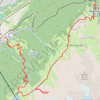 Chamonix, balcon nord GPS track, route, trail