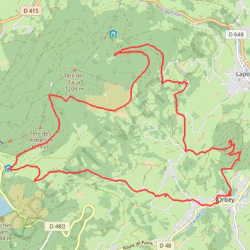 Randonnée ORBEY GPS track, route, trail