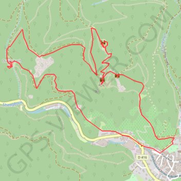 Châteaux Ribeauvillé. Dusenbach GPS track, route, trail
