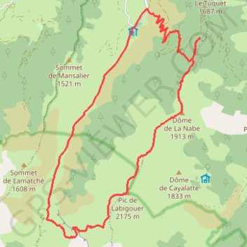 Pic Labigouer GPS track, route, trail