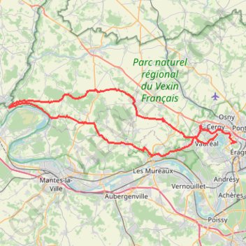 Cergy La Roche GPS track, route, trail