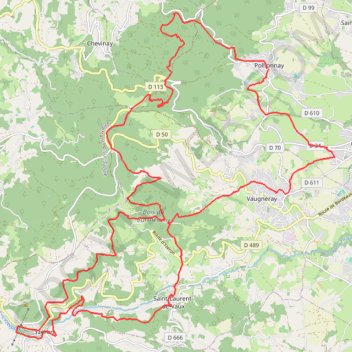 Tourellosie 24 -Pollionnay-Yzeron-18900314 GPS track, route, trail