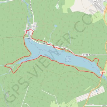 Parcours n5 bleu Tour du Lac des Vieilles Forges - Ardenne Espace Trail GPS track, route, trail