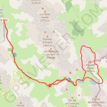 Tour de l'Aiguille Noire - Cerces GPS track, route, trail