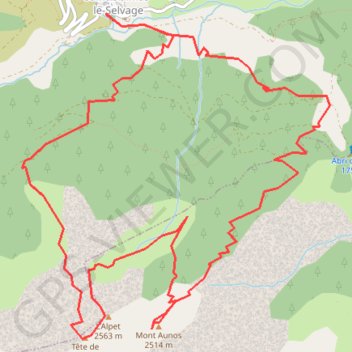 Circuit du Mont Aunos GPS track, route, trail