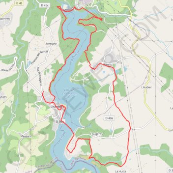 Marche Eguzon GPS track, route, trail
