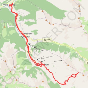 Au dessus de Saint Véran Col de Longet GPS track, route, trail
