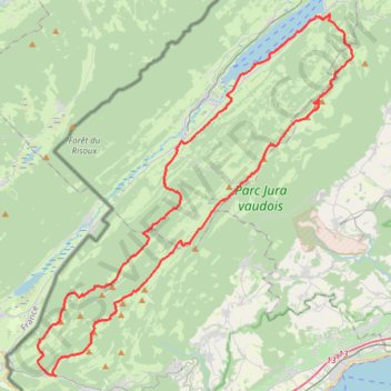 Jura Vaudois GPS track, route, trail