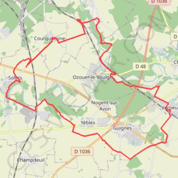 Courquetaine 30km-16747213-16871731 GPS track, route, trail