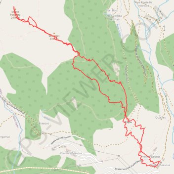 Monte Paglietta GPS track, route, trail