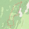 Serre Plumé depuis le col de la Chaud (forêt de Lente - Drôme) GPS track, route, trail