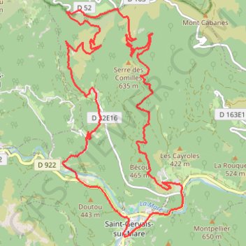 Col du Layrac GPS track, route, trail