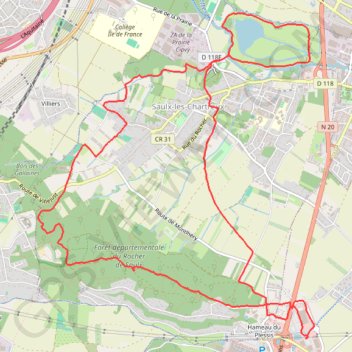 Saulx GPS track, route, trail