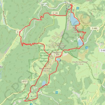 4 Lacs et Etang des Dames GPS track, route, trail